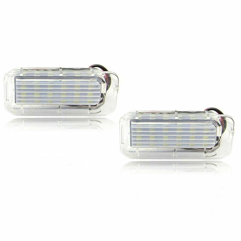 Error Free 6000K Xenon White LED Car License Plate Number Lights for Lincoln MKC Ford Escape Explorer Fiesta Fusion