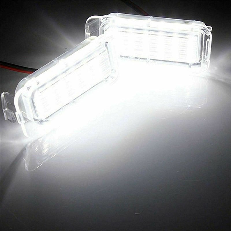 Error Free 6000K Xenon White LED Car License Plate Number Lights for Lincoln MKC Ford Escape Explorer Fiesta Fusion