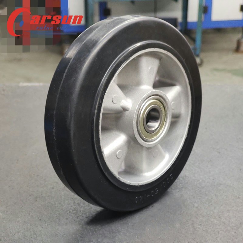200MM Rubber Wheels 8inch Aluminum Core Rubber Wheels
