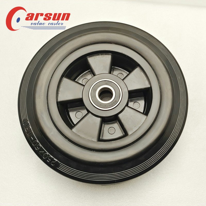 200MM Rubber Wheels 8inch Aluminum Core Rubber Wheels