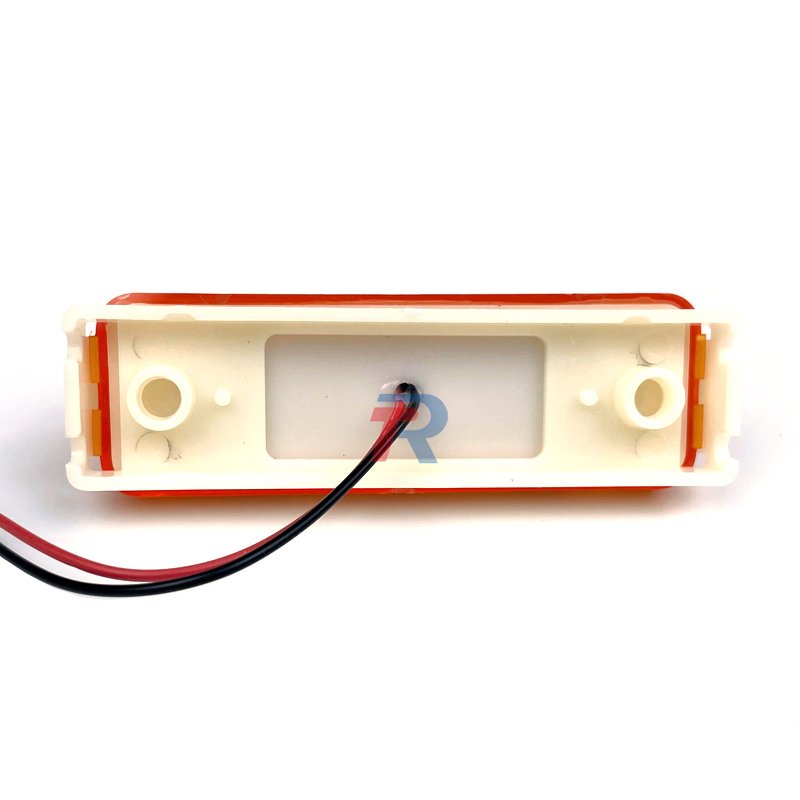 (Pack of 2 PCs) Surface Mount Amber LED Clearance Marker Light 16 SMD Side Indicator Lamp for Trailer Truck RV Lorry Bus Van