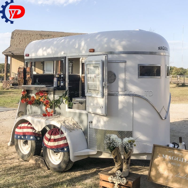 Ce Certified Street Vending Trailer Coffee Ice Cream Hot Dog Cart Pizza Kiosk Mobile Bar Horse Trailer Food Truck