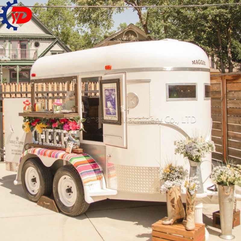 Ce Certified Street Vending Trailer Coffee Ice Cream Hot Dog Cart Pizza Kiosk Mobile Bar Horse Trailer Food Truck