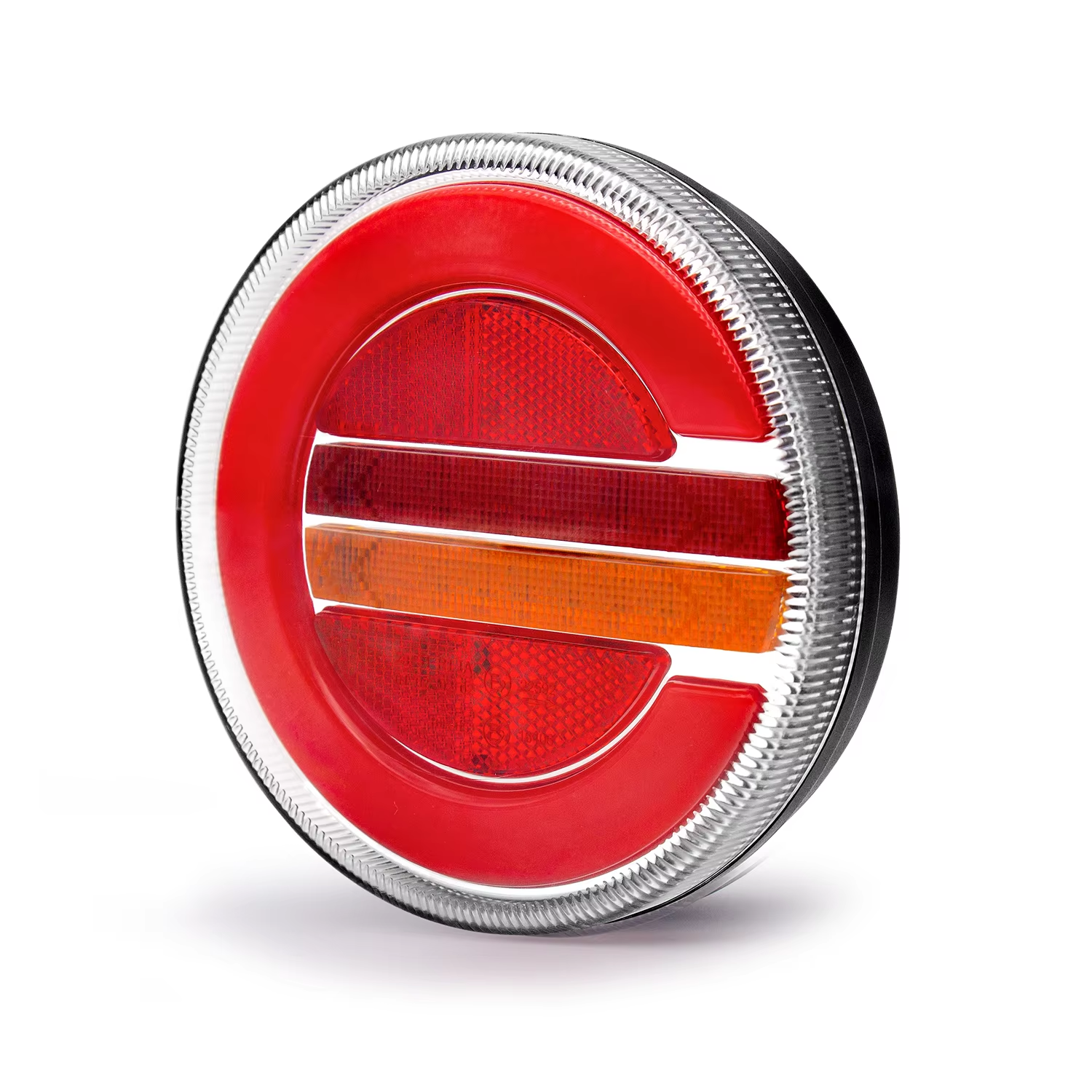 12/24V Round LED Rear Tail Combination Lights Dynamic Indicator Truck Trailer Van Camper Bus Lamp