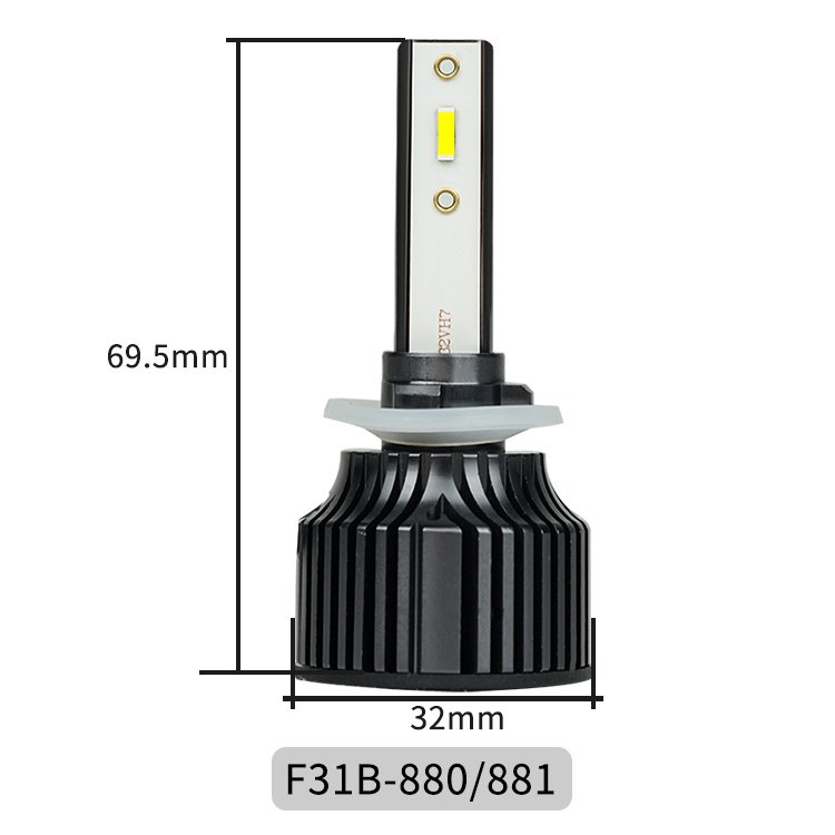 Good Quality 12V 50W 880 881 H27 Led Car Headlamp Bulb 6000K 5000LM HB3 HB4 LED Headlights Fog Light