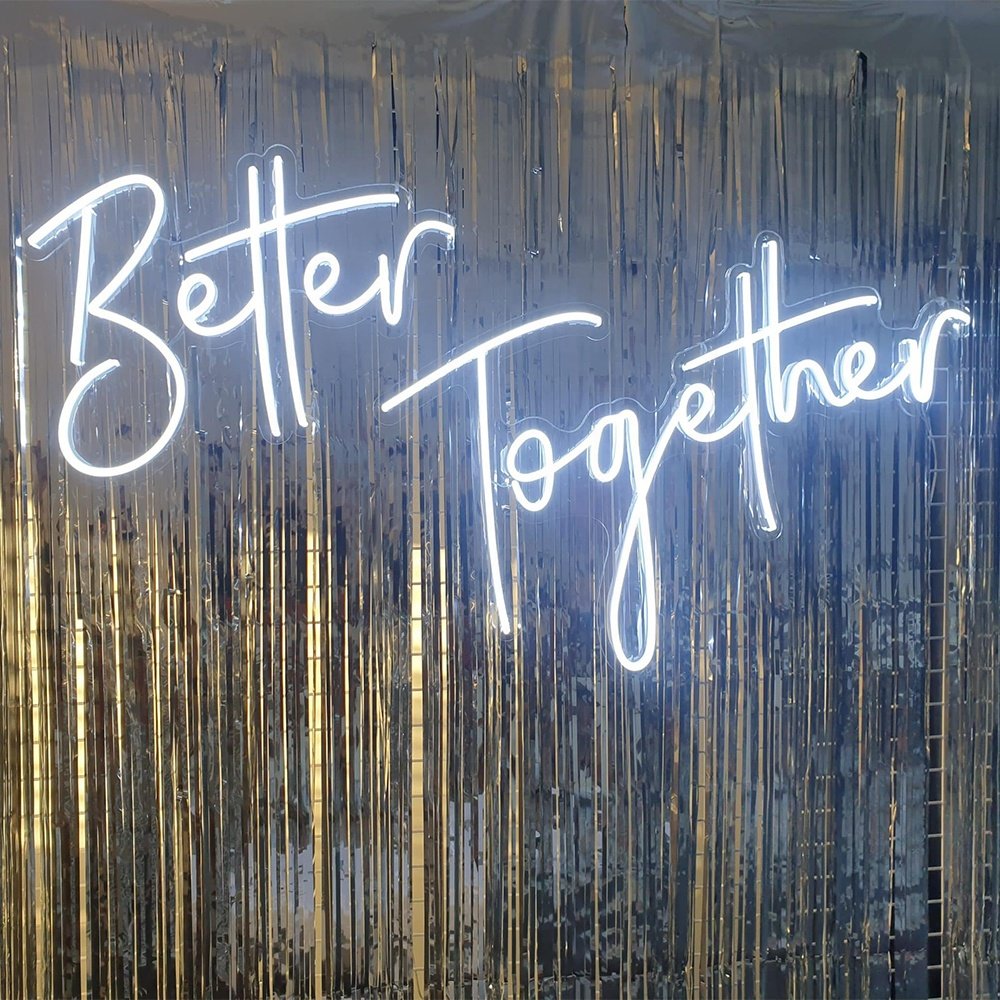 Wedding Neon Sign Light Party Wall Decoration Better Together Led Light up Sign Wedding 15 Event Decoration Shop Decoration 110