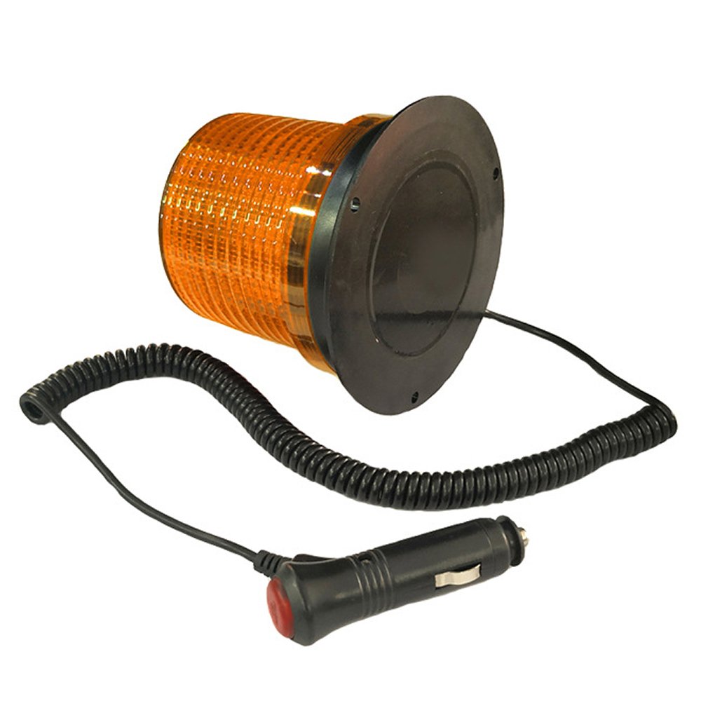 Revolution Led Amber Beacon 12 or 24 Volt Emergency Warning Strobe Light With Magnetic 30LED Safety Signal Lamp Hazard Traffic