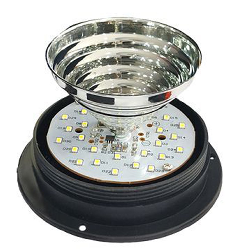 Revolution Led Amber Beacon 12 or 24 Volt Emergency Warning Strobe Light With Magnetic 30LED Safety Signal Lamp Hazard Traffic
