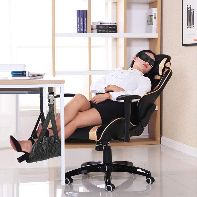 High Quality Airplane Footrest Airplane Travel Accessories Portable Travel Foot Hammock for Flight Bus Train Office Home