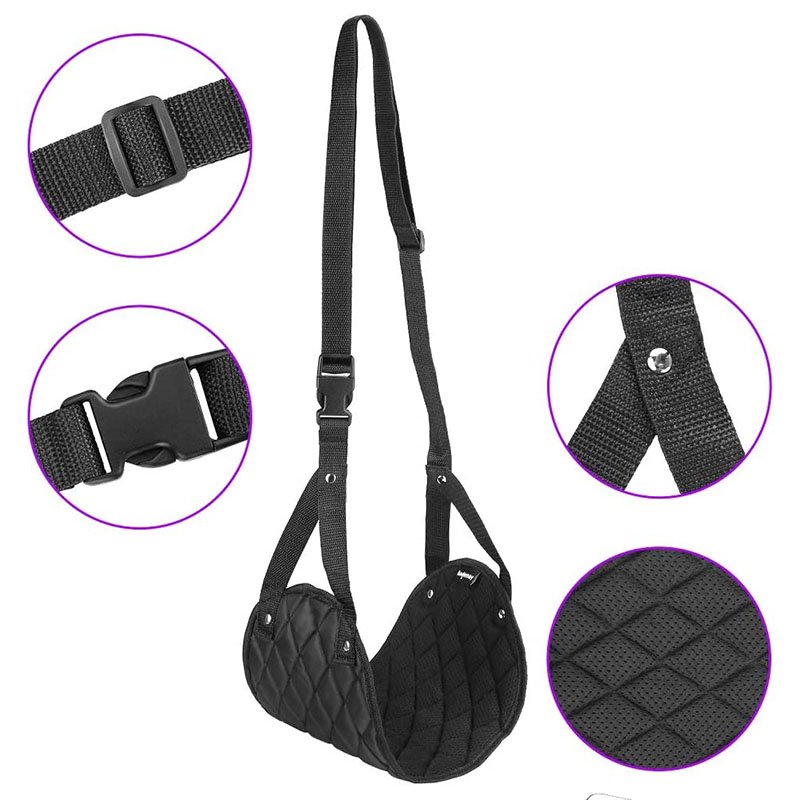 High Quality Airplane Footrest Airplane Travel Accessories Portable Travel Foot Hammock for Flight Bus Train Office Home