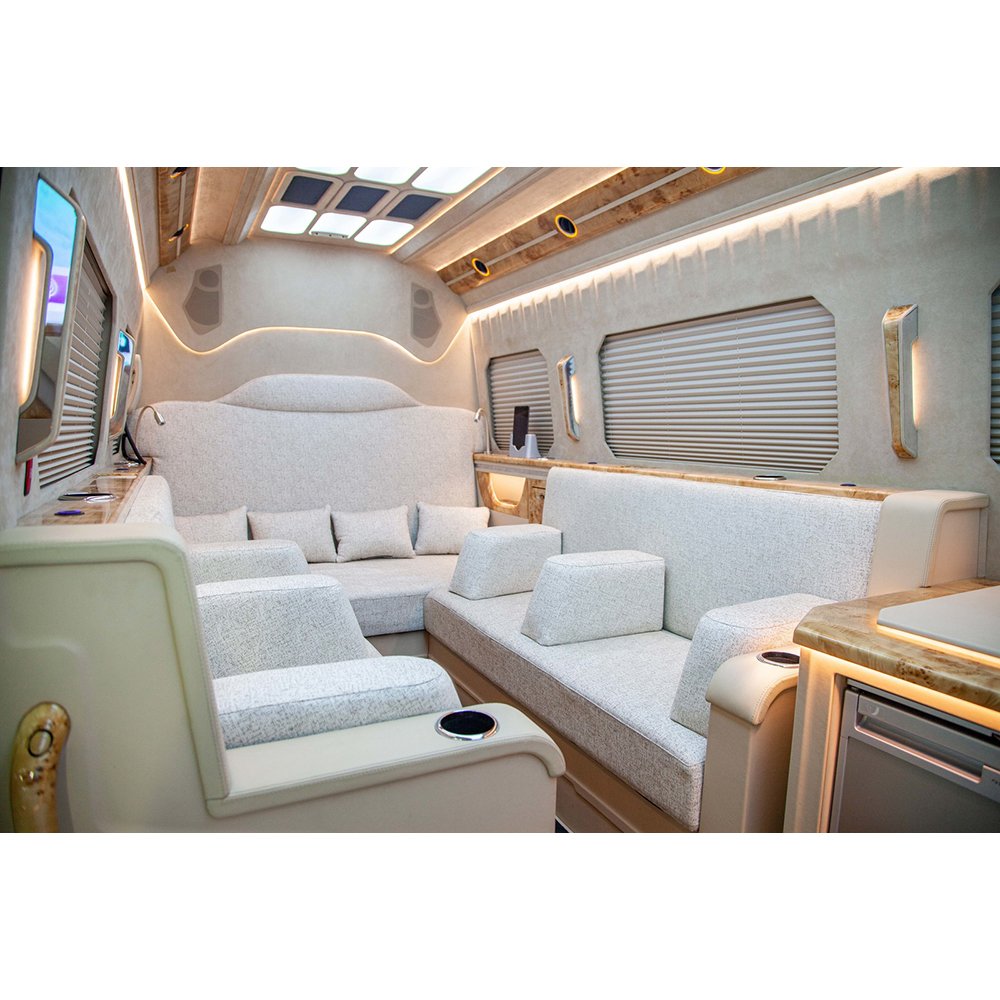 Mercedes Luxury Car Vip Slide Seat Microbus Sprinter 14 20 Seats Rv for Mercedes