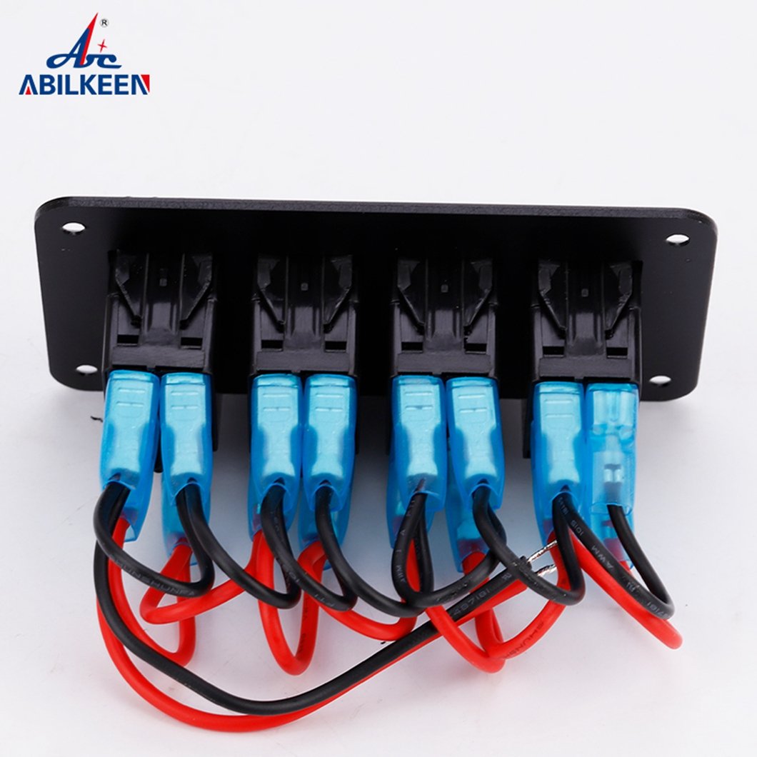 4Gang 12V Led Light Switch Panel for Modified Boat RV