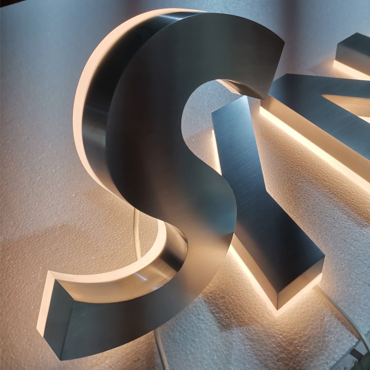 Shop Name Board Designs Lighted Letter Diy Backlit Letters Back Light Led Sign with CE Certificate