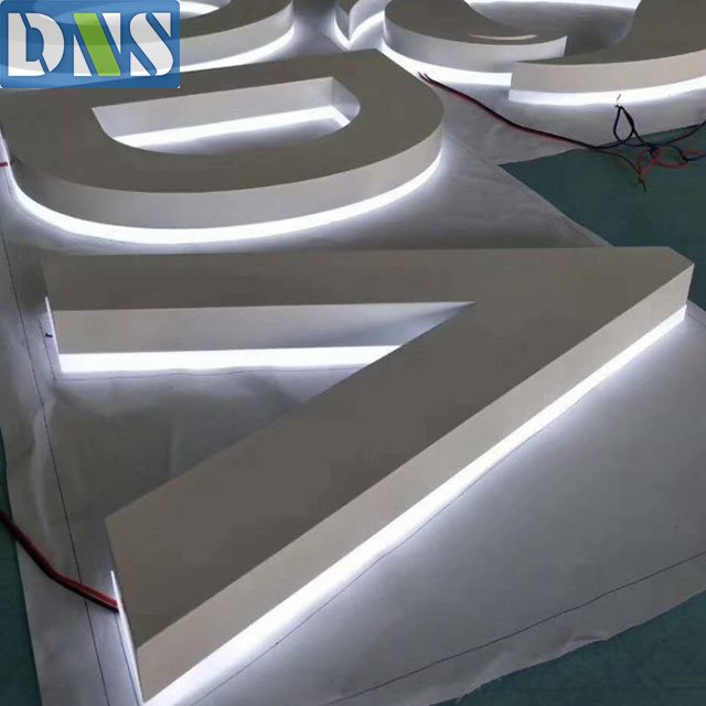 Shop Name Board Designs Lighted Letter Diy Backlit Letters Back Light Led Sign with CE Certificate
