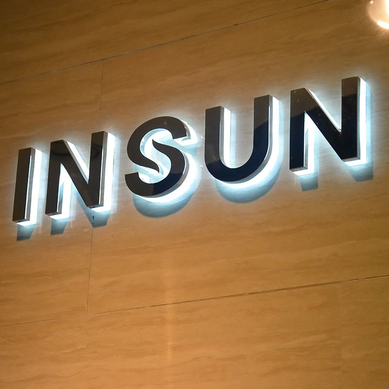 Shop Name Board Designs Lighted Letter Diy Backlit Letters Back Light Led Sign with CE Certificate