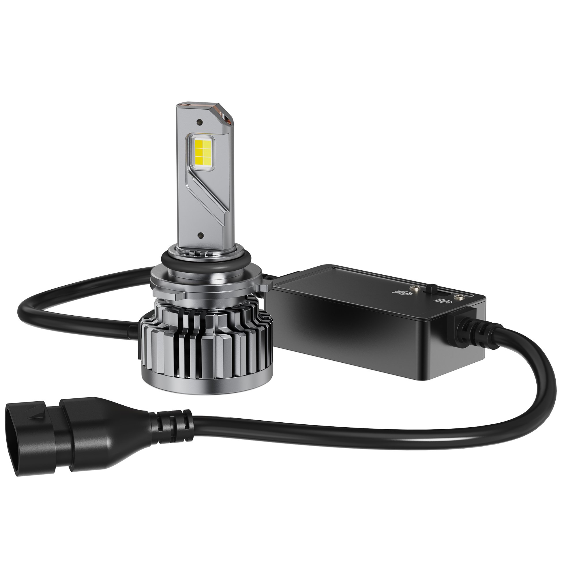 9006 HB4 Dual-color LED Headlight Bulbs with Remote Control