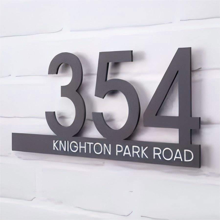 Custom Stainless Steel Apartment Door Sign Light LED Panel Hotel Room Number Sign Acrylic Sign Building Wall Letter Signage