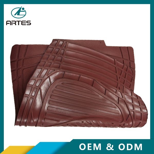 4Piece Set All Weather Heavy Duty Rubber Car Accessories Floor Mats Best for Auto Truck SUV