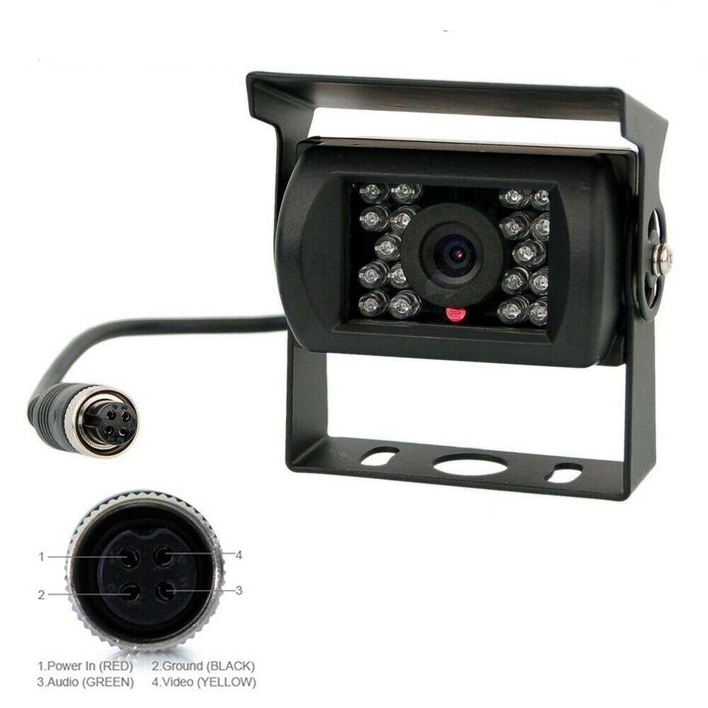 Heavy Duty 18 IR Lights CMOS 12V 24V Car Rear View Camera Bus Van Truck Back-Up Reverse Vehicle Reversing Aid