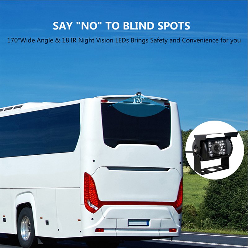 Heavy Duty 18 IR Lights CMOS 12V 24V Car Rear View Camera Bus Van Truck Back-Up Reverse Vehicle Reversing Aid