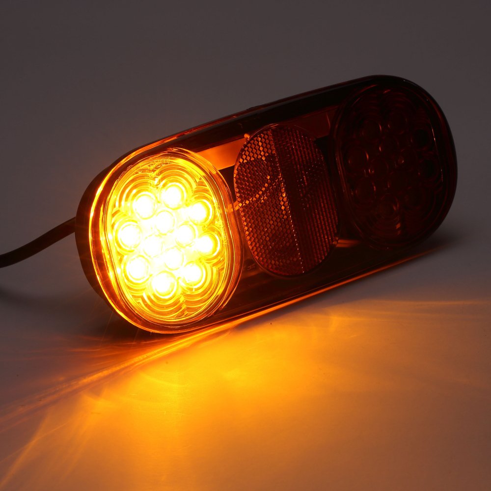 E-mark Turn Stop Truck Trailer Bus Boat Caravan Tail Lights Combination Tail Lamps LED Trailer Tail Lights
