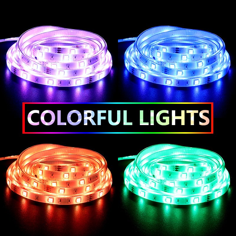 Yosovlamp Car Modification Remote Control LED 5050 Drip Glue Waterproof 44 Key RGB Light Strip Set Color Outdoor Decoration
