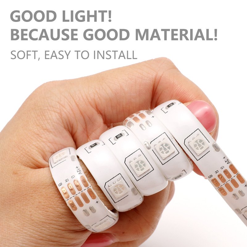 Yosovlamp Car Modification Remote Control LED 5050 Drip Glue Waterproof 44 Key RGB Light Strip Set Color Outdoor Decoration