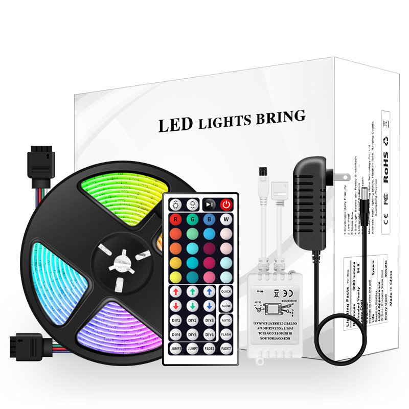 Yosovlamp Car Modification Remote Control LED 5050 Drip Glue Waterproof 44 Key RGB Light Strip Set Color Outdoor Decoration