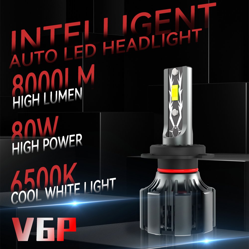 Super Bright 80W Vehicle Lamp 360 Luces Led H4 H7 H11 9005 9006 Canbus Auto H4 Led Headlight Bulb Car Led Lights