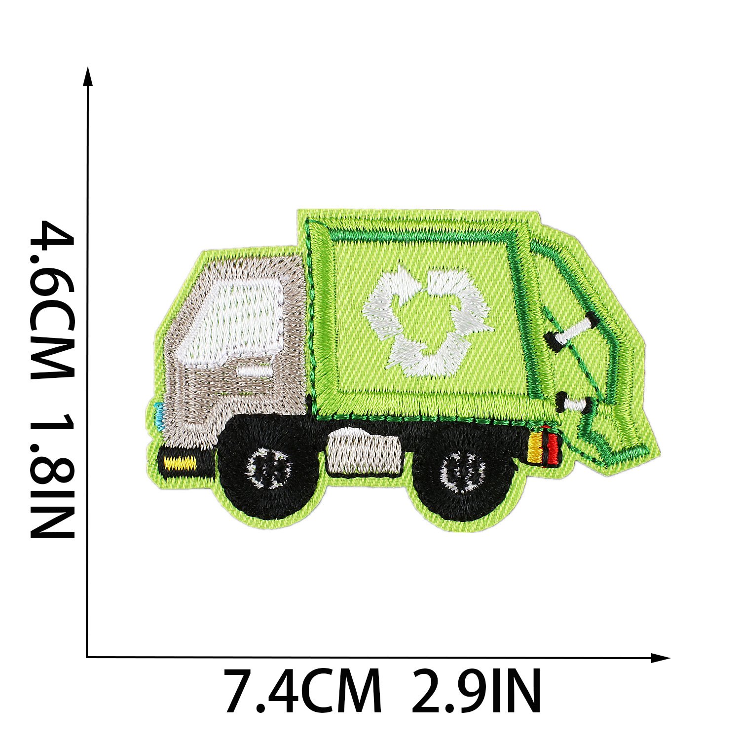Wholesale Small Embroidery Patch Iron on Bus Car Hat Backpack Embroidered Patch for Hat Clothing Kids