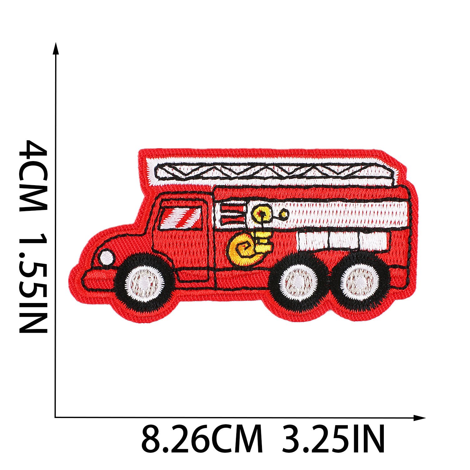 Wholesale Small Embroidery Patch Iron on Bus Car Hat Backpack Embroidered Patch for Hat Clothing Kids
