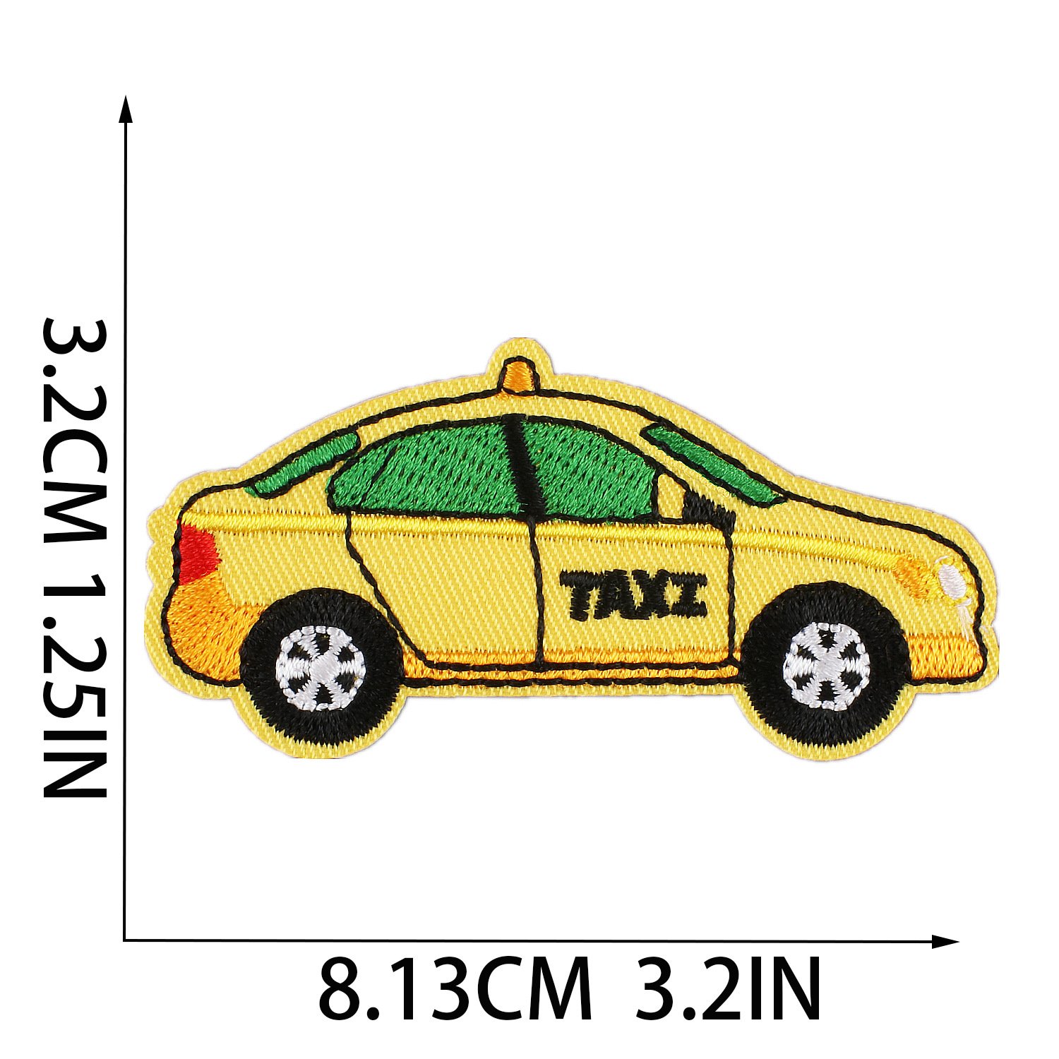 Wholesale Small Embroidery Patch Iron on Bus Car Hat Backpack Embroidered Patch for Hat Clothing Kids