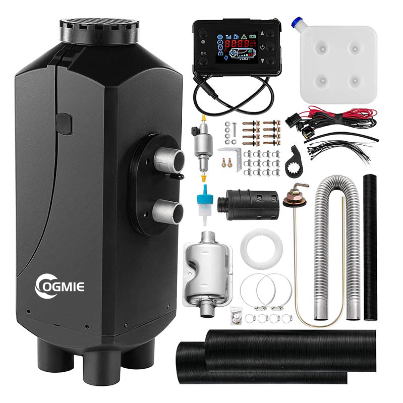 OGMIE 5kw Portable Diesel Air Heater 12V 8000W New Condition Plastic Bus Air Conditioning Systems Truck VW Parking 24V Fan