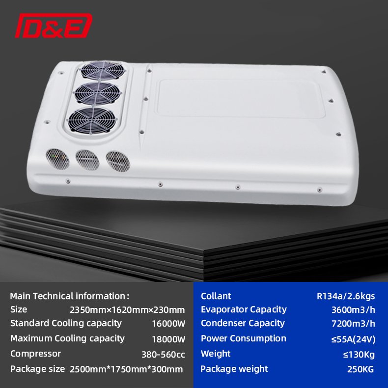Customizable High Quality Full Set Of Accessories Bus Air Conditioner For 8m Bus