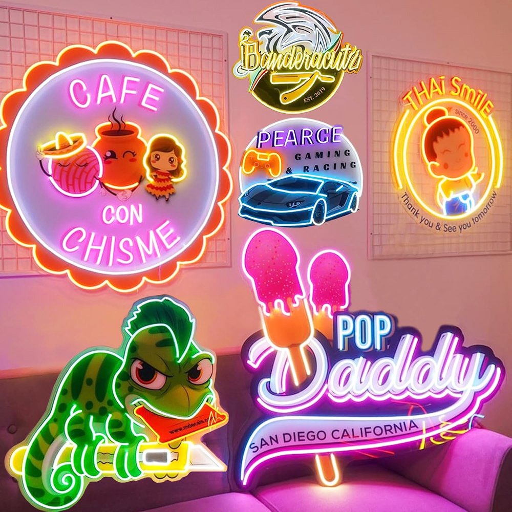Fast Shipping Custom Indoor Business Neon Sign UV Neon Light Acrylic LED with Custom Logo for Home Party Decoration