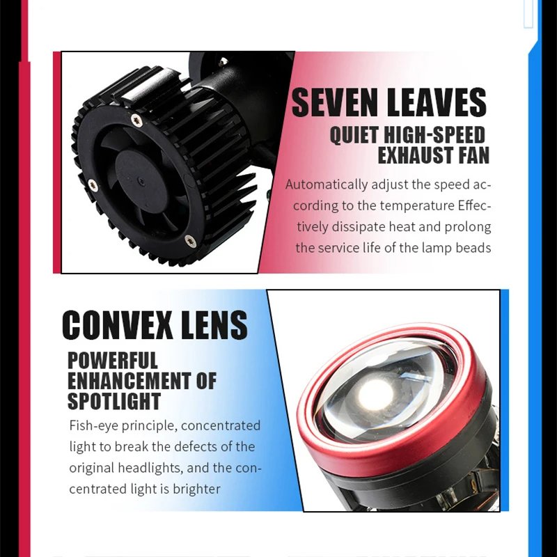 H4 Headlight Bulbs Y7 Y7D Y8 Canbus Faro Luces Mini Lens H4 Mini Led Lens Projector Headlight Led H4