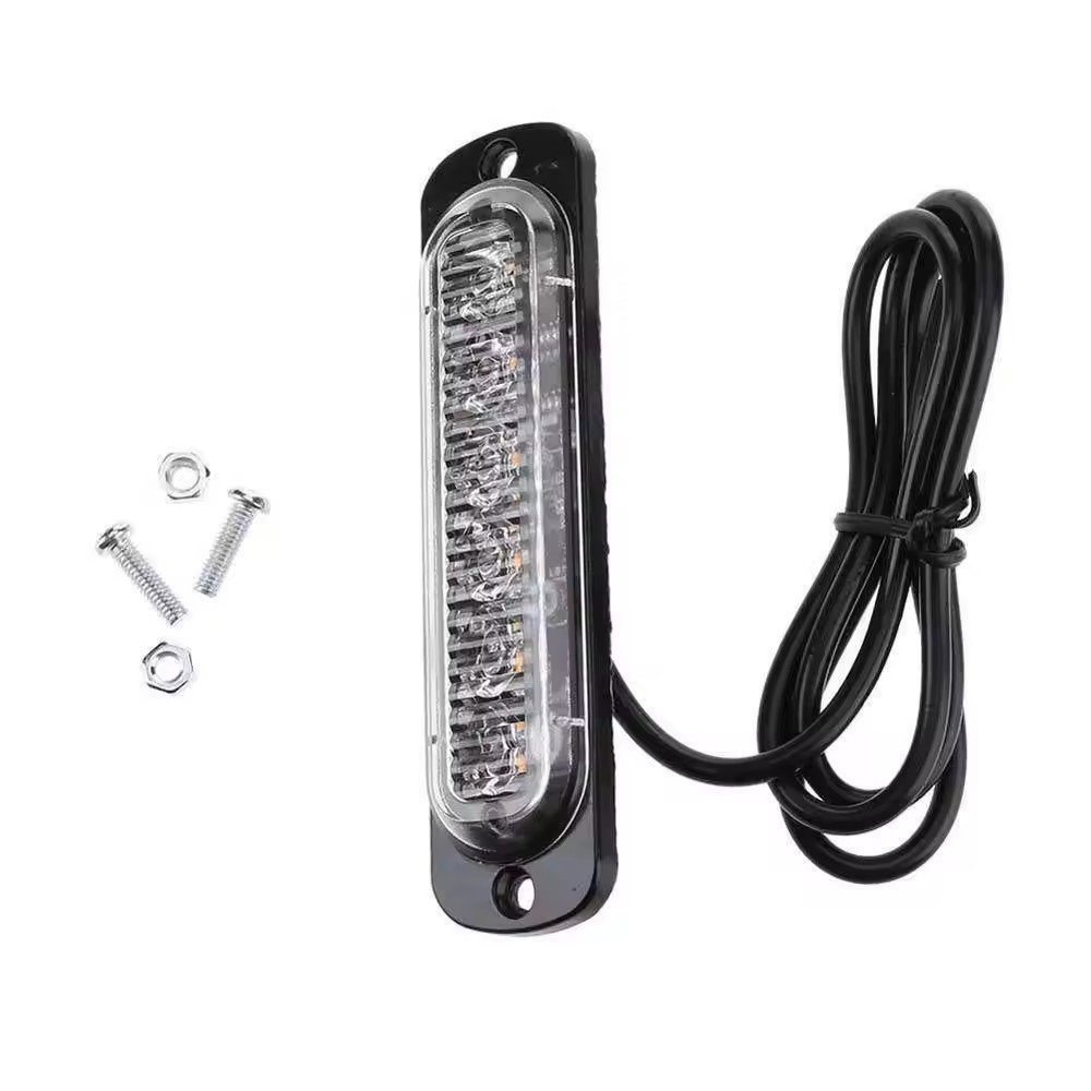 9-32V Mini LED Flash Light Bar 6 LED Emergency Warning Strobe Lamp IP67 18w Led Side Light Bar for Trucks SUV ATV AUTO