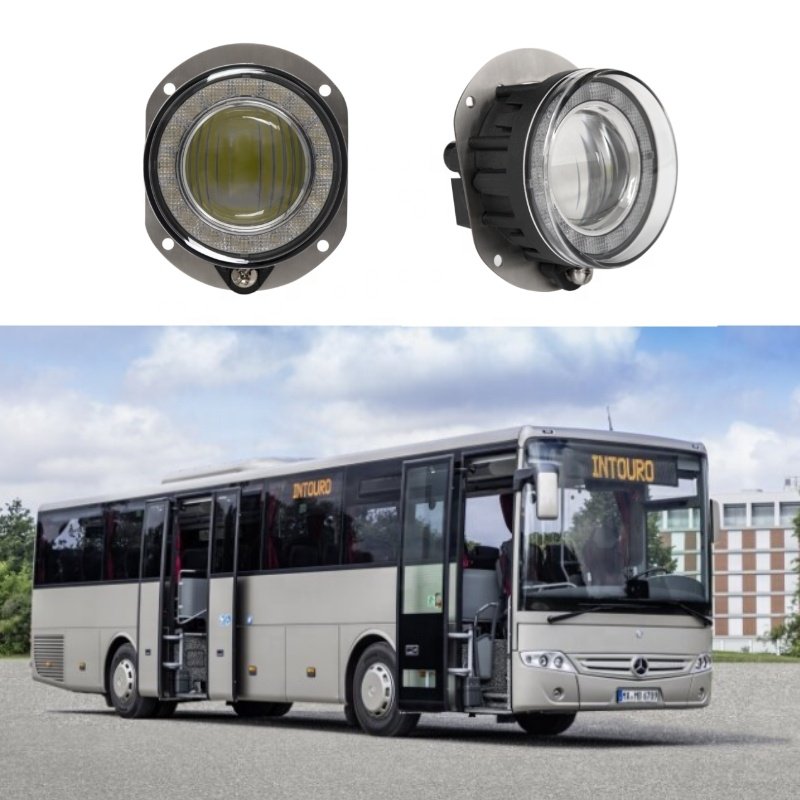 ECE R149 ECE R148 90mm Hella L4060 Bi-LED Round Headlight Module with Position Light for Mercedes-Benz ECONIC