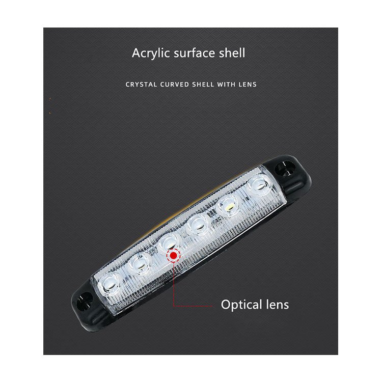 New Product Popular Design 12V 24V Led Thin Line Front Rear Fender Brake Side Marker Car Warning Lights for Trucks