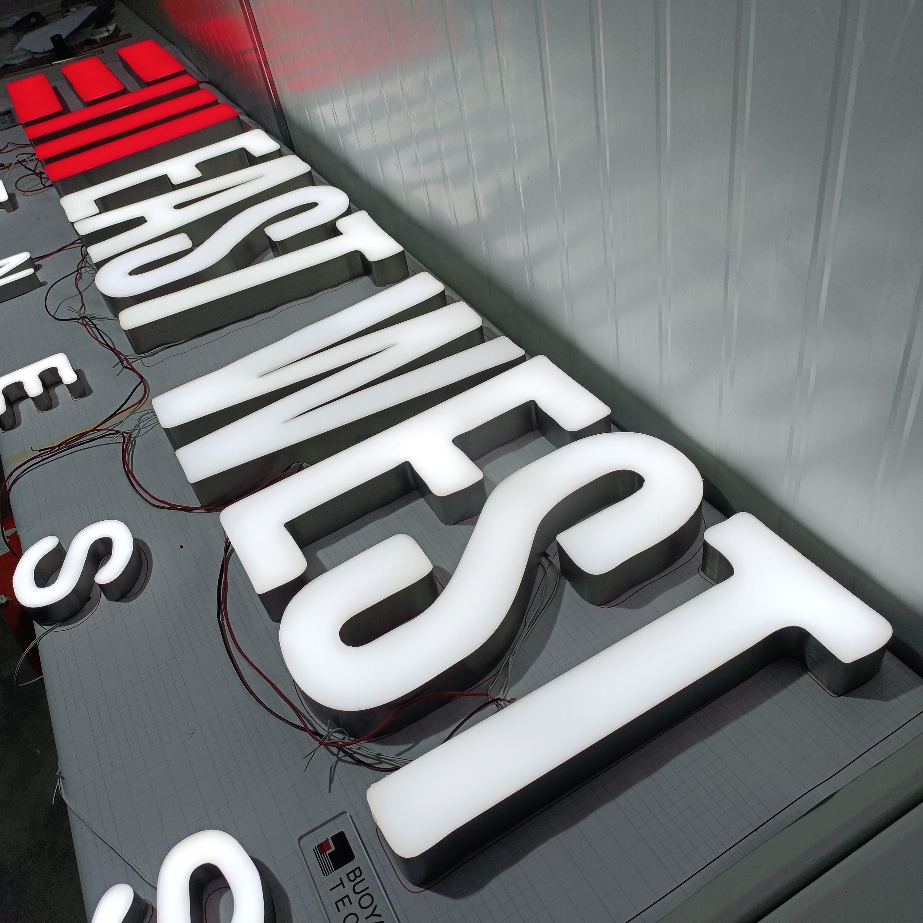 Outdoor Manufacturers Custom Advertising Sign Metal Channel Led Letter Signs Led Lit Letter Shop Signs
