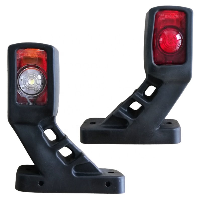 Wholesale 10-30v Trailer Truck Lorry Red Amber White Led Bar Lights Rubber Stalk Lamp Side Marker Outline External Light Emark