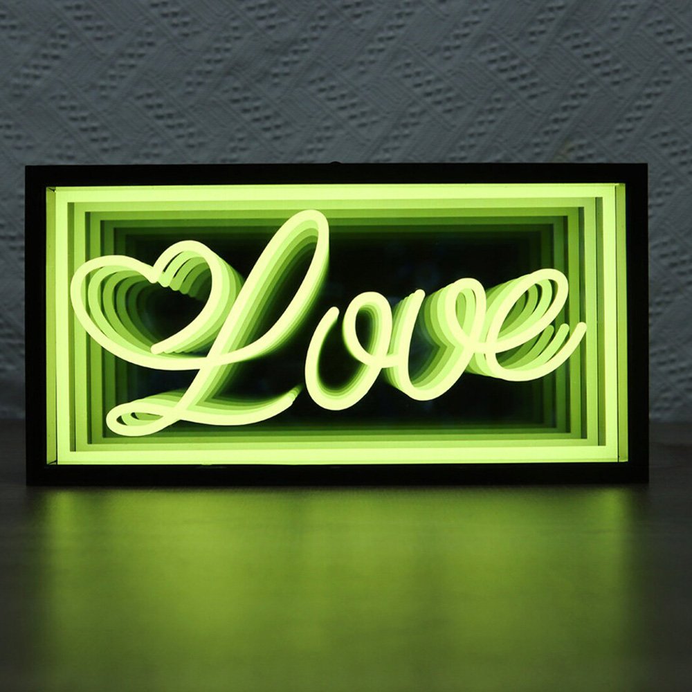No MOQ New Design Custom Neon Wall Hanging Acrylic LED Mirror Letters Logo Custom Made Infinite Neon Sign