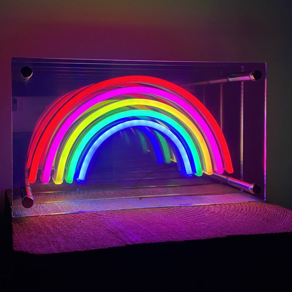 No MOQ New Design Custom Neon Wall Hanging Acrylic LED Mirror Letters Logo Custom Made Infinite Neon Sign
