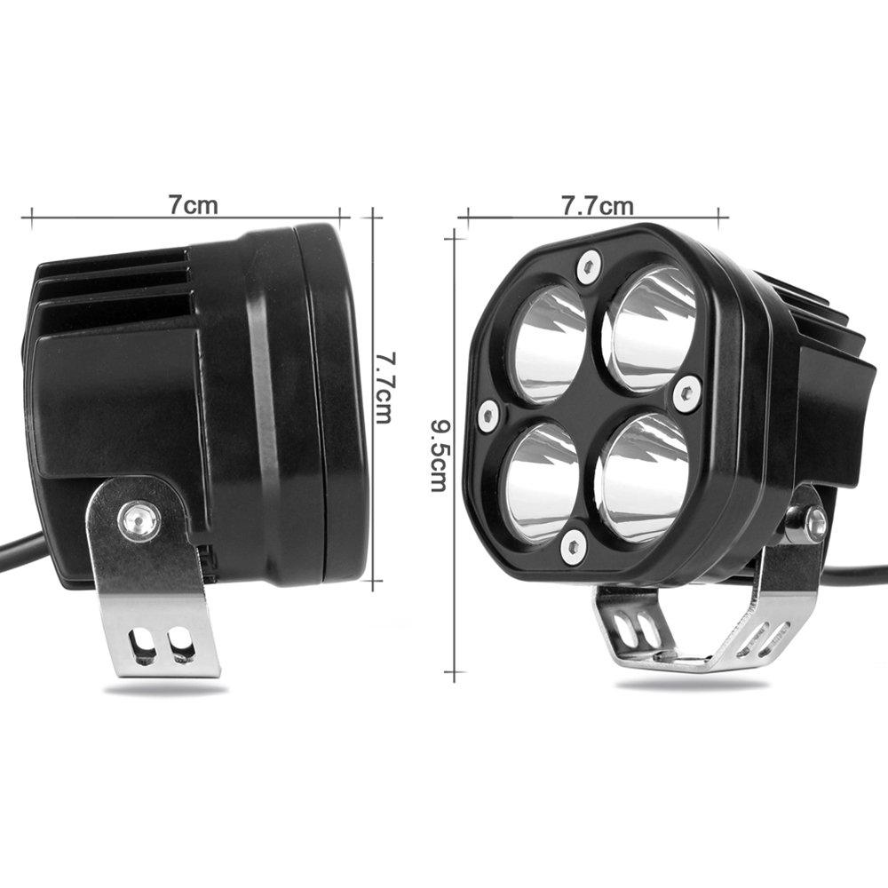 Super Bright 3Inch 40W Waterproof Work Lamps LED Off Road Driving Lights for Off Road 4X4 Auto Car Jeep Truck ATV