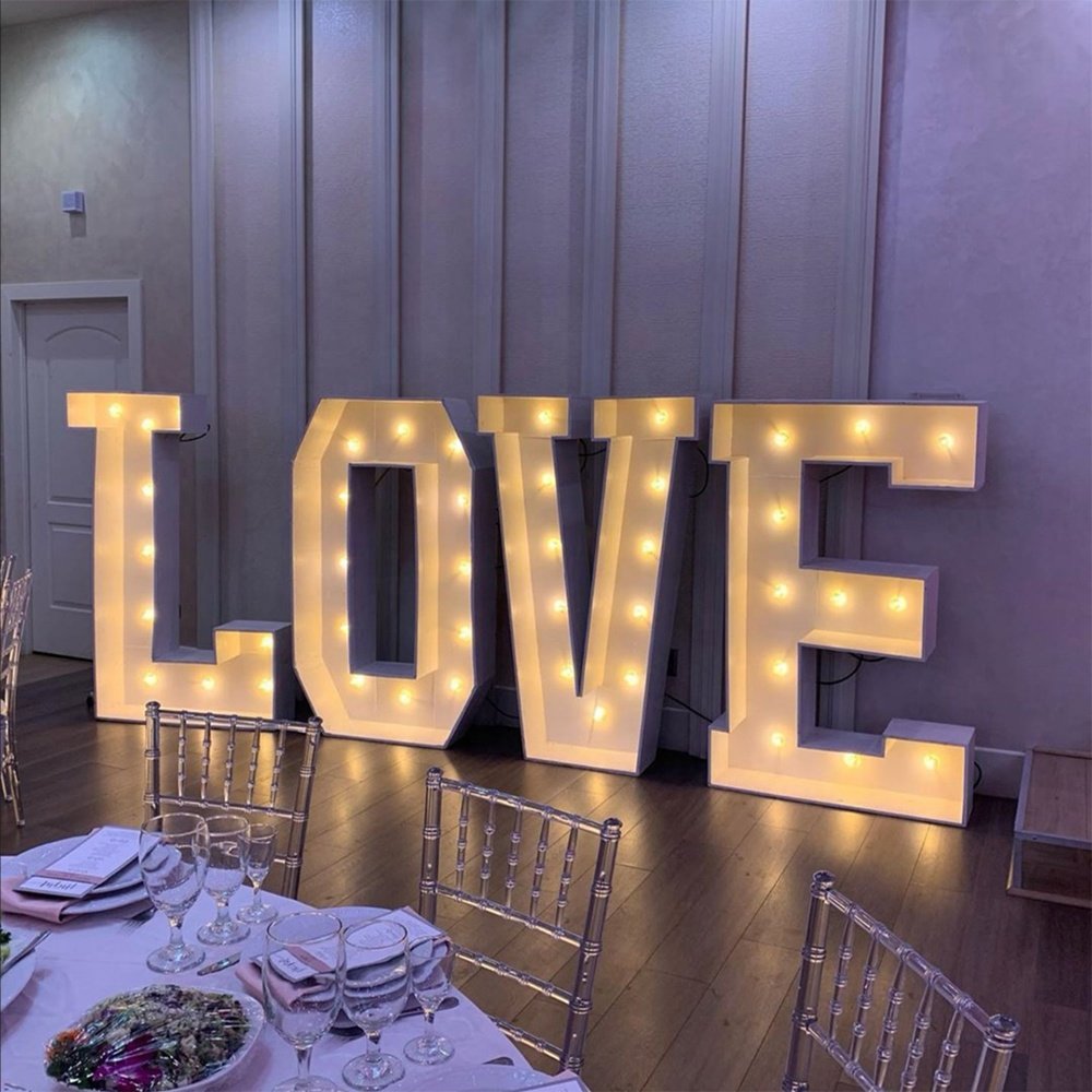 Hot Sales Support Oem Outdoor Waterproof Numbers Logo Led Sign Light up Lights Birthday Marquee Letters
