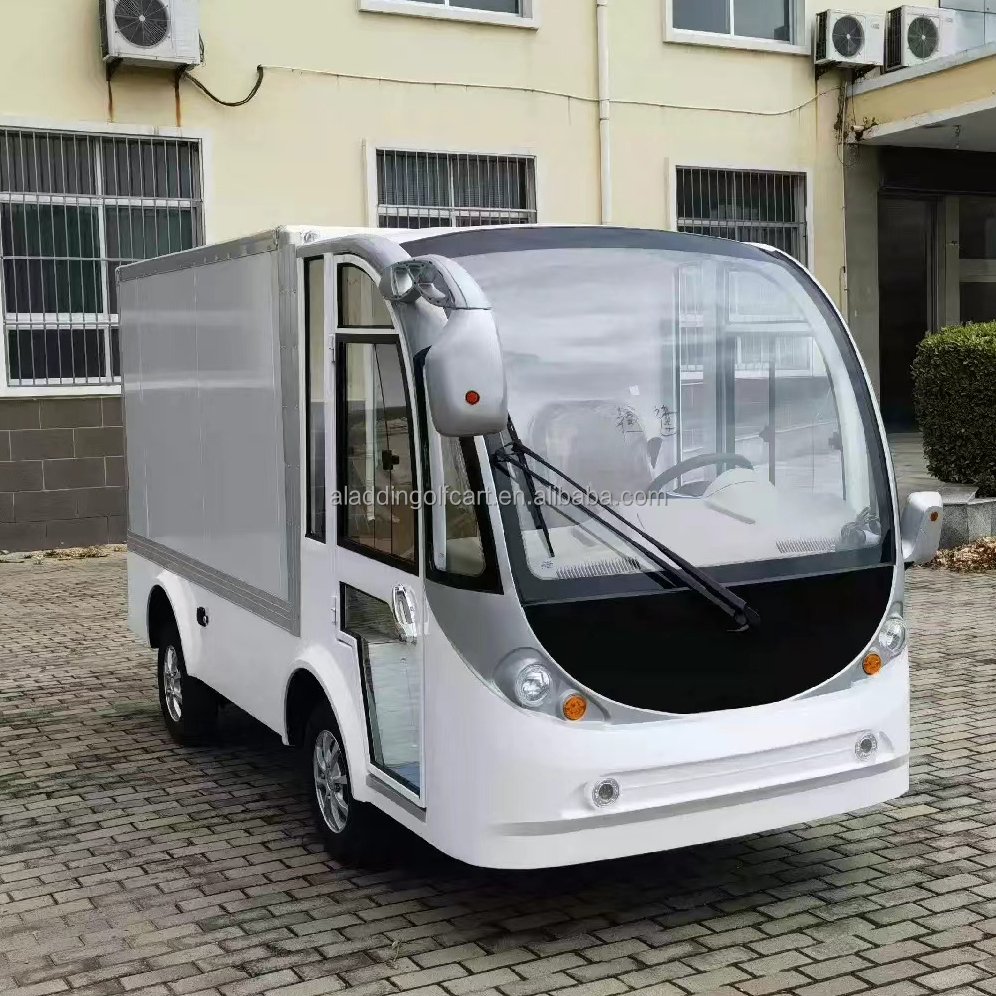 Cheapest Excellent Hill Climbing Ability Electric Utility Vehicle Utility Golf Cart With Aluminium Cargo Box