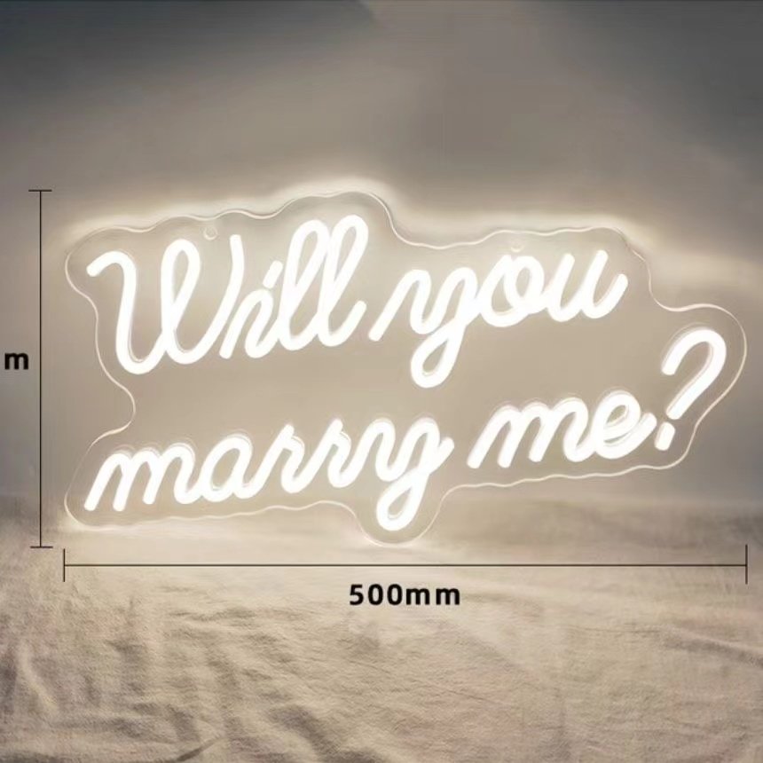 Engagement Led Wedding Will You Marry Me Led Neon Sign Custom Neon Sign Light for Party Decoration