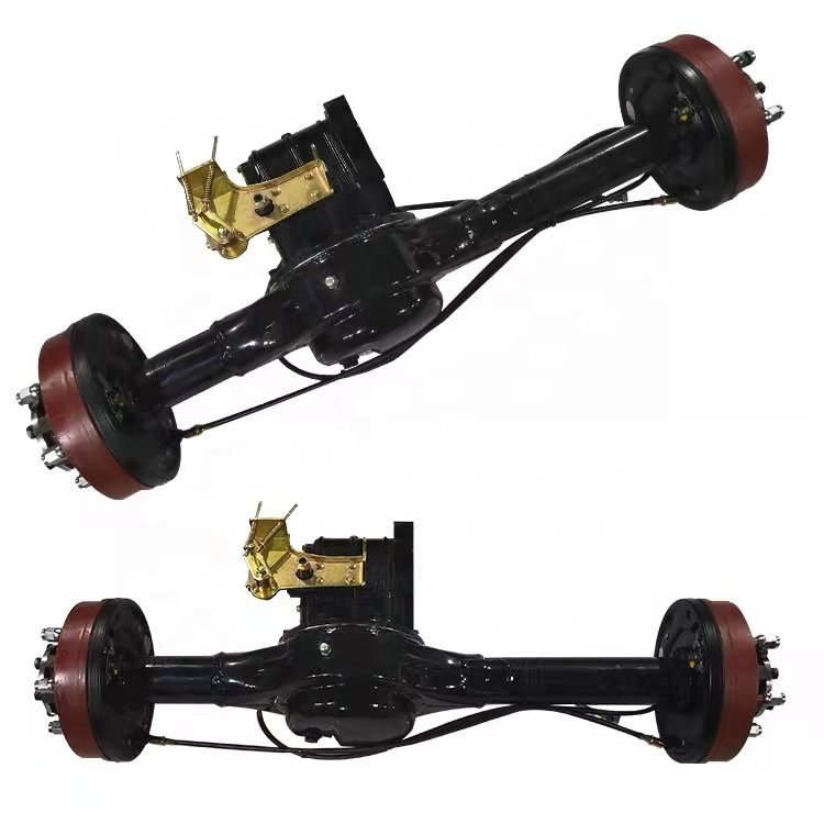 Customized Low Speed 3-4ton Electric Vehicle Truck Bus Front and Rear With 72V/5kw BLDC Motor Power With Drum Hydraulic Brakes