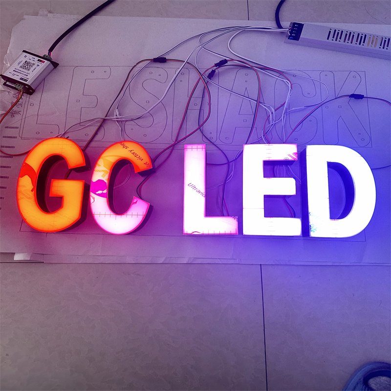 3D Signs Light up Letter Custom Led Characters Illuminated Sign Led logo Shop Sign