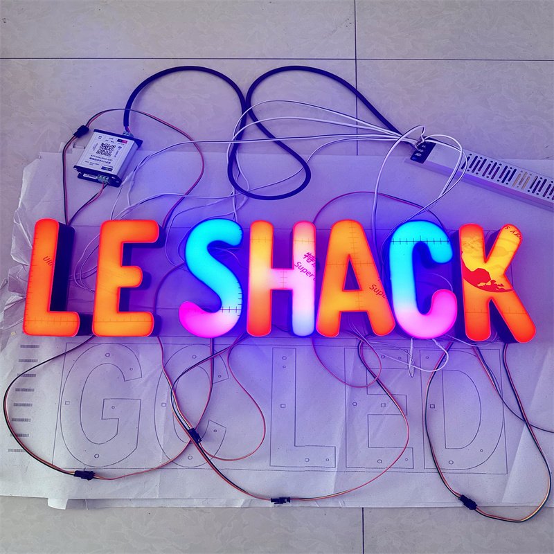 3D Signs Light up Letter Custom Led Characters Illuminated Sign Led logo Shop Sign